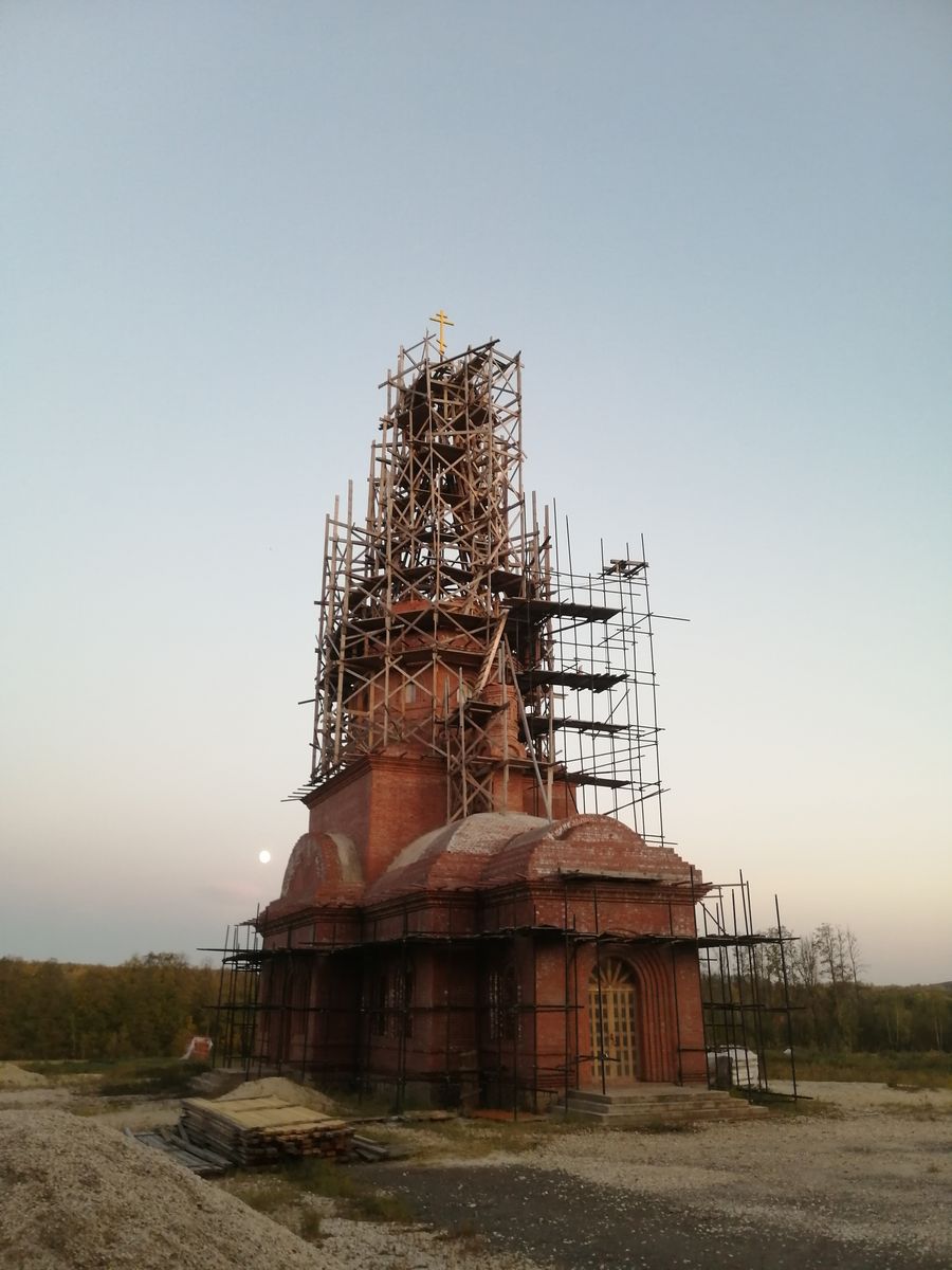 Церковь Казанской иконы Божией Матери, Велемья (Скопинский район и г. Скопин, Рязанская область). документальные фотографии, Церковь Казанской иконы Божией Матери, общий вид.