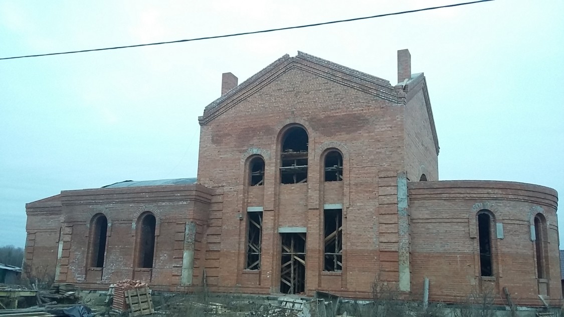 Церковь Феодоровской иконы Божией Матери (строящаяся), Коллонтай (Малоярославецкий район, Калужская область). документальные фотографии