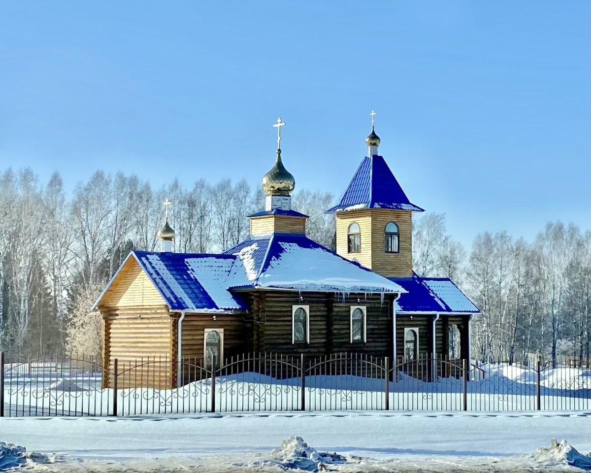 Красный Яр. Церковь Успения Пресвятой Богородицы. фасады, Вид с СВ