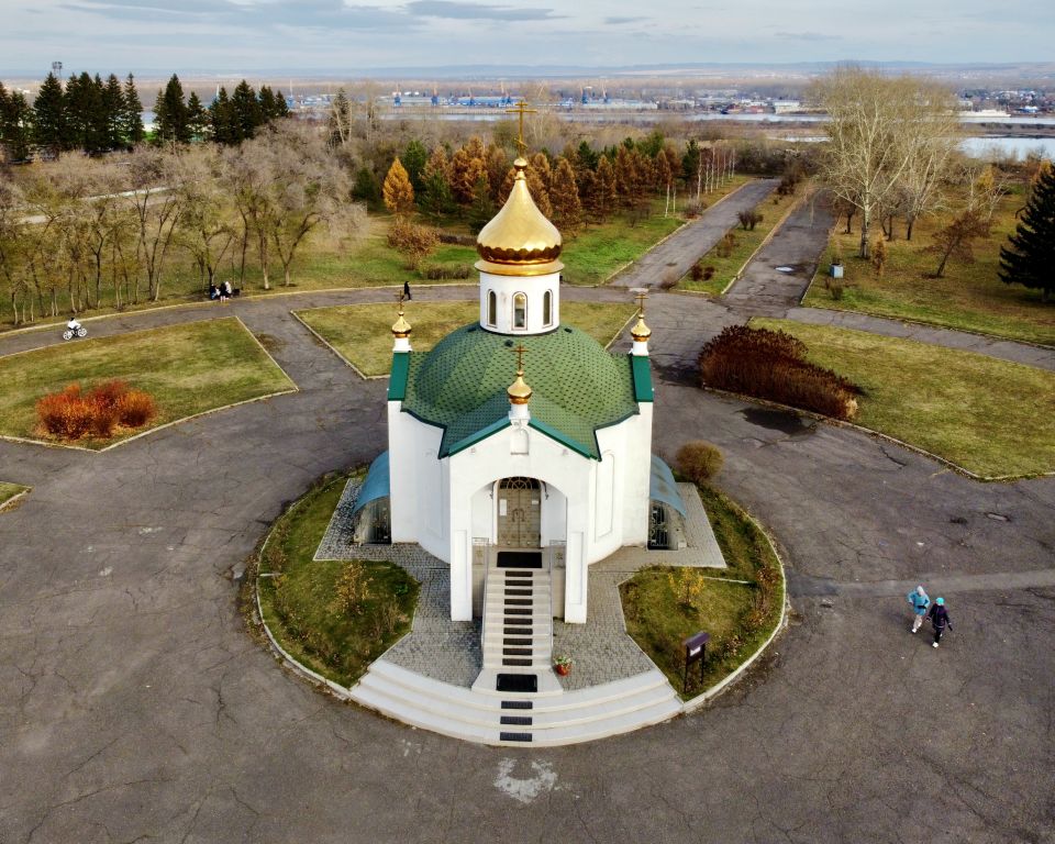 Часовня Илии Муромца, Красноярск (Красноярск, город, Красноярский край). фасады, Вид с запада