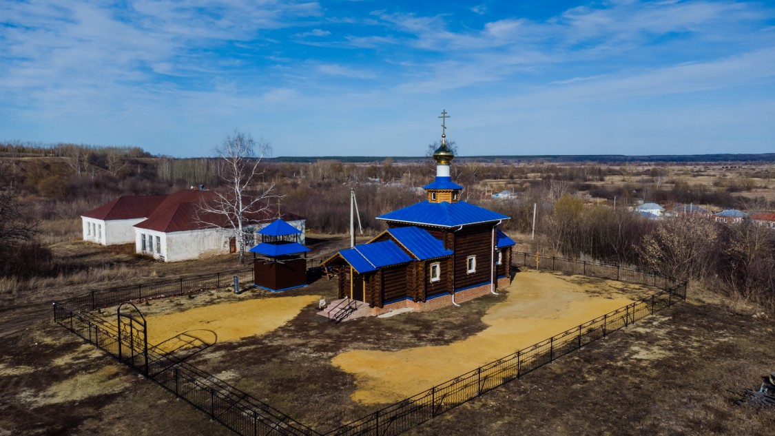 Церковь Казанской иконы Божией Матери, Рысли (Моршанский район и г. Моршанск, Тамбовская область). общий вид в ландшафте