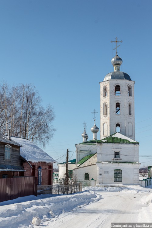 Церковь Иоанна Милостивого в колокольне собора Троицы Живоначальной, Цивильск (Цивильский район, Республика Чувашия). фасады, Вид с улицы Пугачева