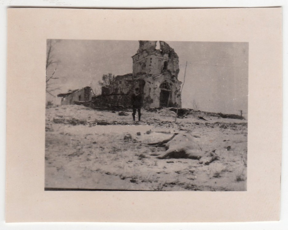 Лакуши. Церковь Михаила Архангела. архивная фотография, Фото 1943 г. с аукциона e-bay.de