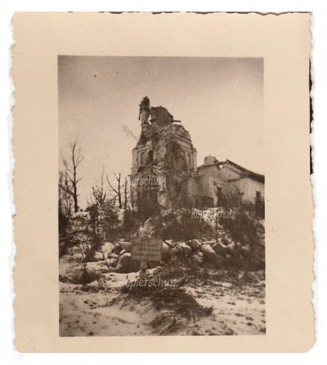 Лакуши. Церковь Михаила Архангела. архивная фотография, Фото 1943 г. с аукциона e-bay.de