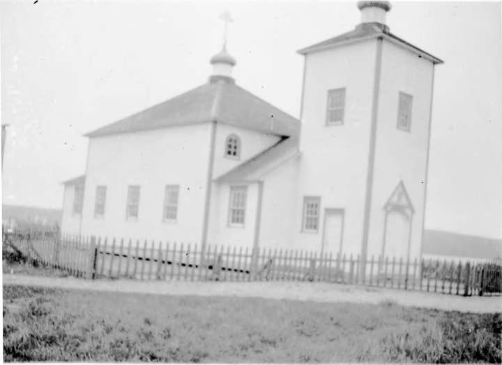 Церковь Николая Чудотворца, Никольский (Nikolski) (Аляска, США). архивная фотография, Фотограф Alan G. May, источник: архив Аляскинского университета (г. Анкоридж), ссылка: https://vilda.alaska.edu/digital/collection/cdmg13/id/7551/rec/347