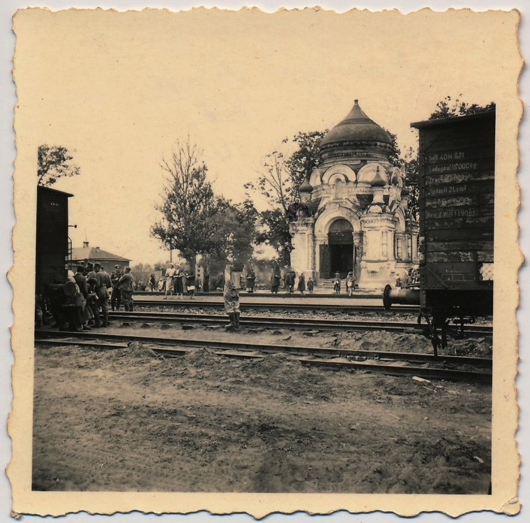 Будановка. Неизвестная часовня при станции Свобода. архивная фотография, Фото 1942 г. с аукциона e-bay.de