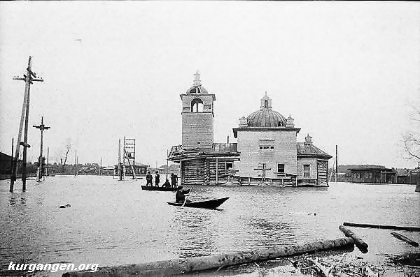 Церковь Вознесения Господня (единоверческая), Романовское (Белозерский район, Курганская область). архивная фотография, Фото 1968 года из архива Максима Орлова