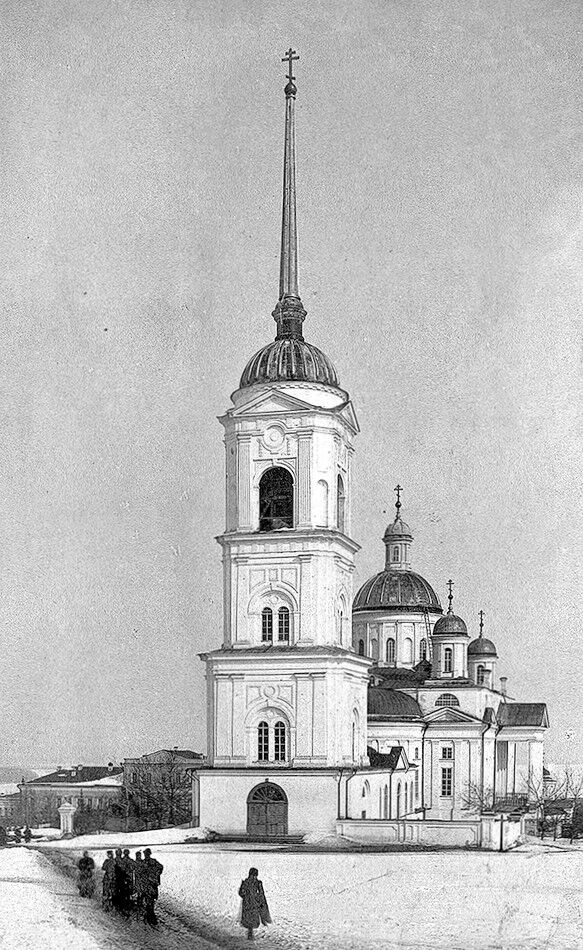 Кафедральный собор Спаса Всемилостивого (старый), Пенза (Пенза, город, Пензенская область). архивная фотография, Фото 1914-1917-х гг.