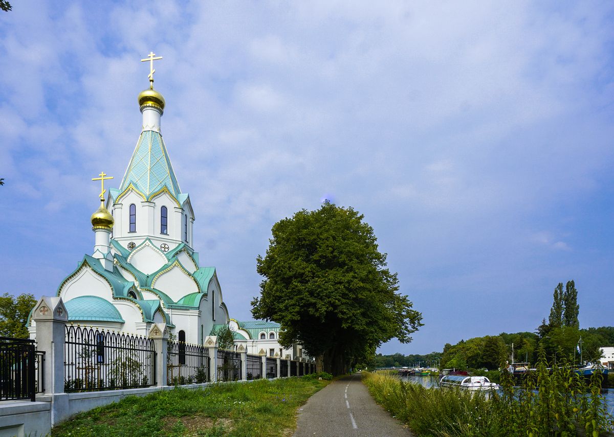 общий вид в ландшафте. Церковь Всех Святых, Страсбург (Франция, Прочие страны)