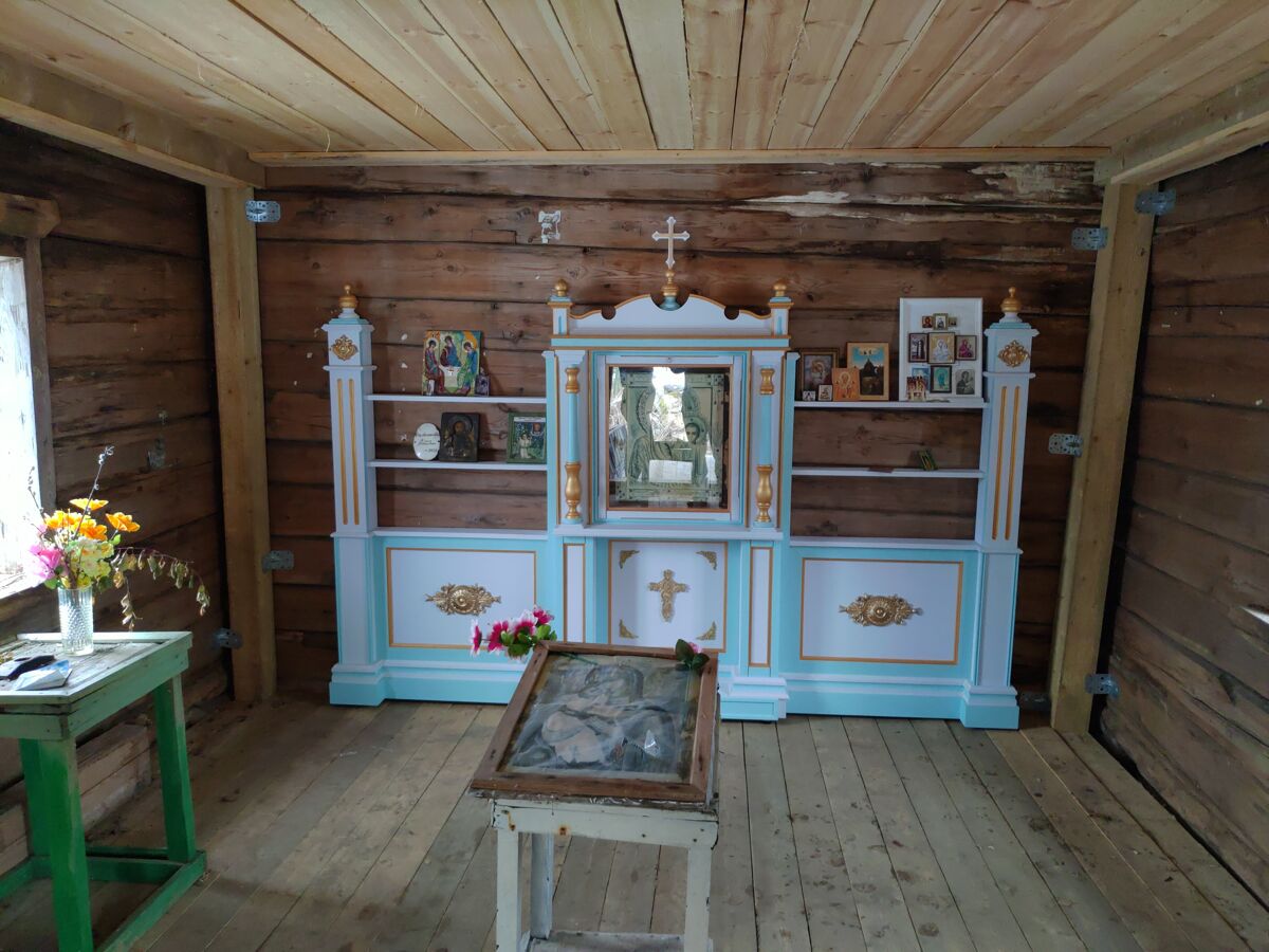 Часовня Казанской иконы Божией Матери, Горка Хваловская (Волховский район, Ленинградская область). интерьер и убранство