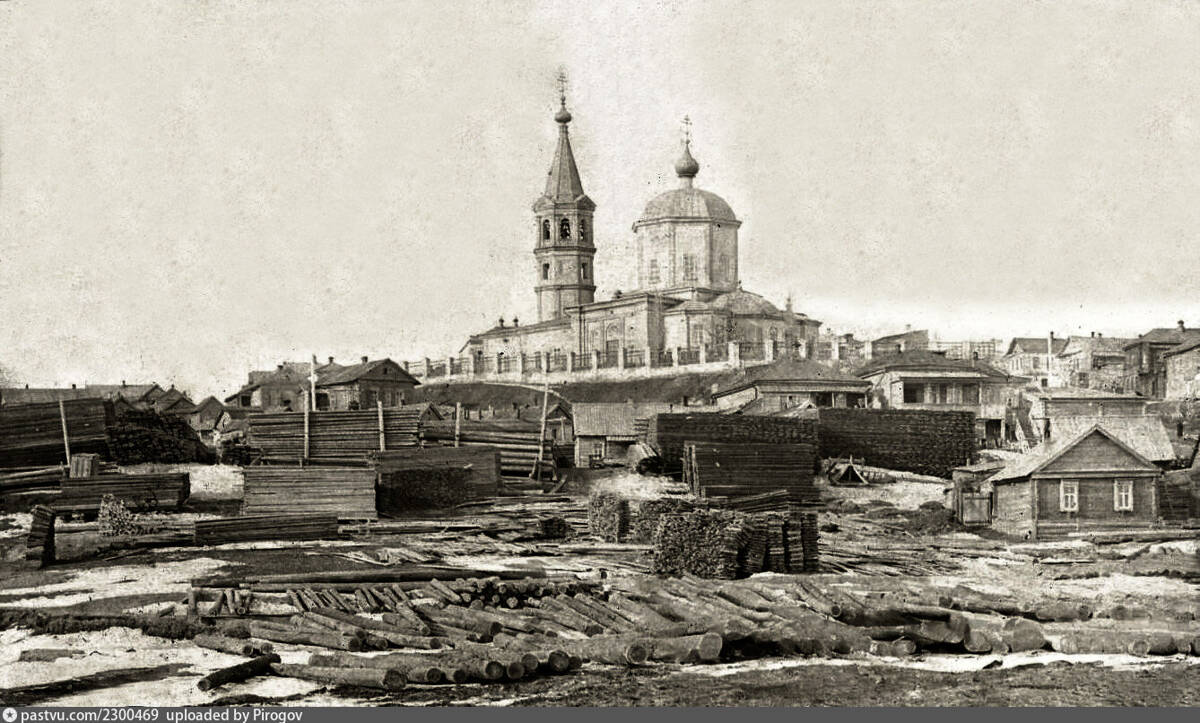 Церковь Преображения Господня (старая), Саратов (Саратов, город, Саратовская область). архивная фотография, Фото руб. 19-20 вв. Источник: meshok.net/item/327791497