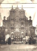 Церковь Сошествия Святого Духа, Иконостас. Фото 1924 года<br>, Затеченское, Далматовский район, Курганская область