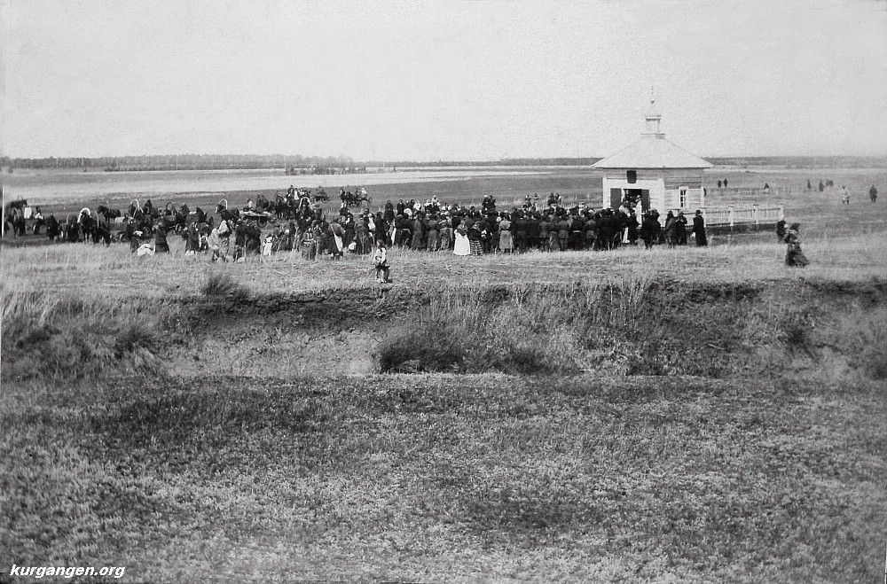 Курган. Часовня Троицы Живоначальной в Курганской. архивная фотография, Старинное фото