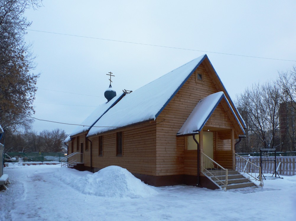 Церковь Успения Пресвятой Богородицы (временная) на подворье Иосифо-Волоцкого монастыря, Хорошёво-Мнёвники (Северо-Западный административный округ (СЗАО), г. Москва). фасады