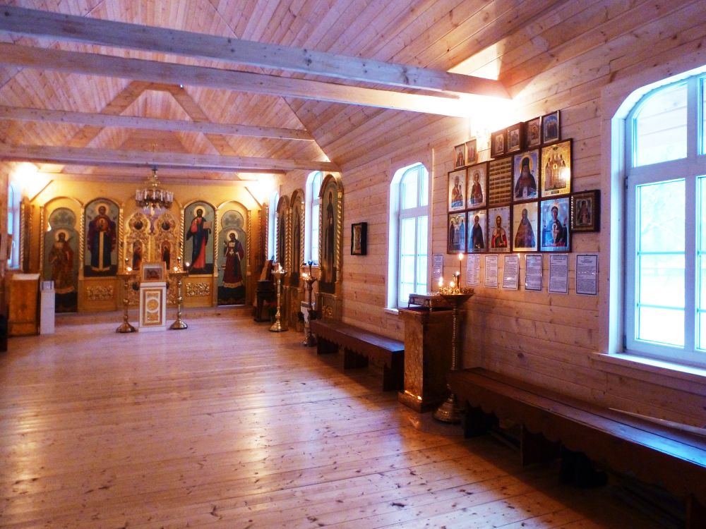 Церковь Успения Пресвятой Богородицы (временная) на подворье Иосифо-Волоцкого монастыря, Хорошёво-Мнёвники (Северо-Западный административный округ (СЗАО), г. Москва). интерьер и убранство