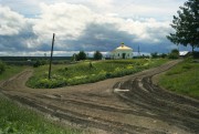 Церковь Тихона, Патриарха Всероссийского, фотопленка. Снимок храма еще без пристроенной колокольни<br>, Кордон, Кишертский район, Пермский край