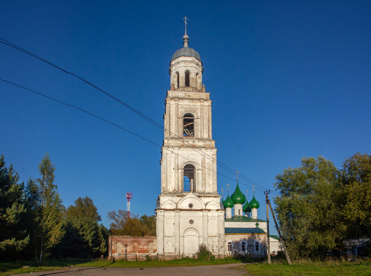 Колокольня собора Рождества Христова, Пошехонье (Пошехонский район, Ярославская область). фасады, Вид с запада