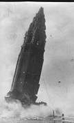 Церковь Николая Чудотворца (старая), Разрушение колокольни Никольской церкви в 1935 году. Фотография предоставлена Ведерниковой Т.И., соавтором книги "Сельские дворянские усадьбы Самарского Заволжья в XIX-XX вв.", Самара, 2015<br>, Приволжье, Приволжский район, Самарская область
