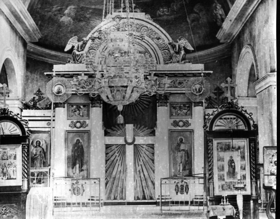 Церковь Спаса Нерукотворного Образа, Спасское (Приволжский район, Самарская область). документальные фотографии, Алтарь Спасской церкви. Фотография предоставлена Ведерниковой Т.И., соавтором книги 