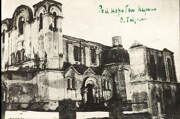 Церковь Марии Магдалины, Церковь после пожара. Почтовая фотооткрытка 1917 г.<br>, Столбцы, Столбцовский район, Беларусь, Минская область