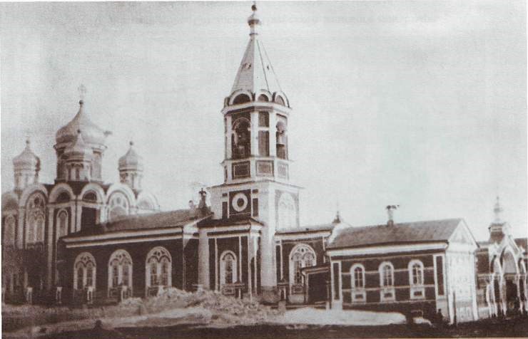 Иверский женский монастырь. Церковь Иверской иконы Божией Матери (старая), Самара (Самара, город, Самарская область). архивная фотография,  Фотография конца 19 века, источник - сайт 
