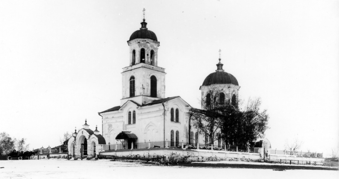 Тюленево (Водениковское). Церковь Константина и Елены. архивная фотография, Старинное фото из фондов Шадринского краеведческого музея им. В.П. Бирюкова