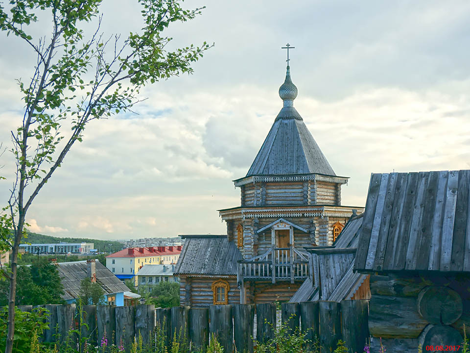 Троицкий Феодоритов Кольский мужской монастырь. Церковь Сергия Радонежского, Мурманск (Мурманск, город, Мурманская область). фасады