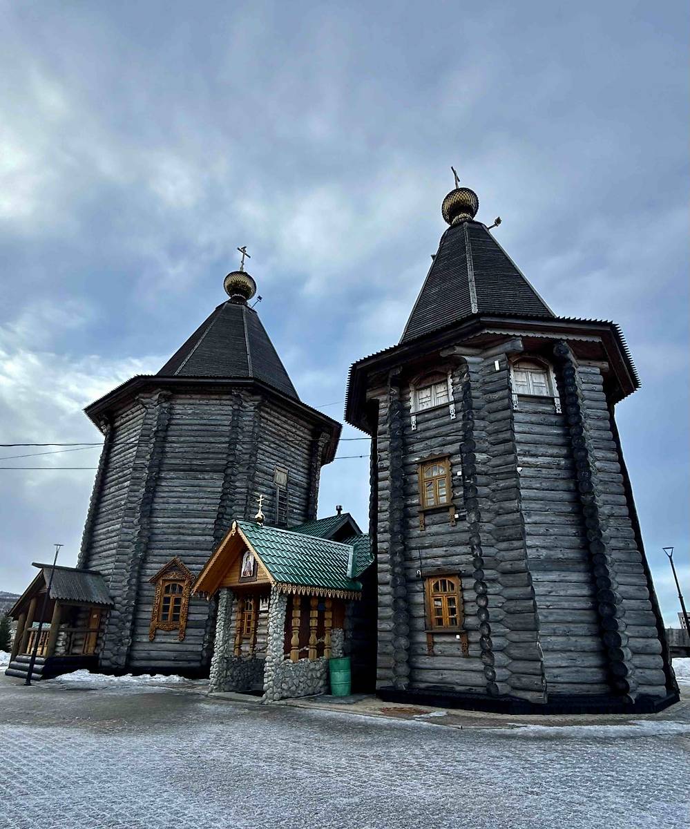 фасады. Троицкий Феодоритов Кольский мужской монастырь. Церковь Феодорита Кольского, Мурманск (Мурманск, город, Мурманская область)