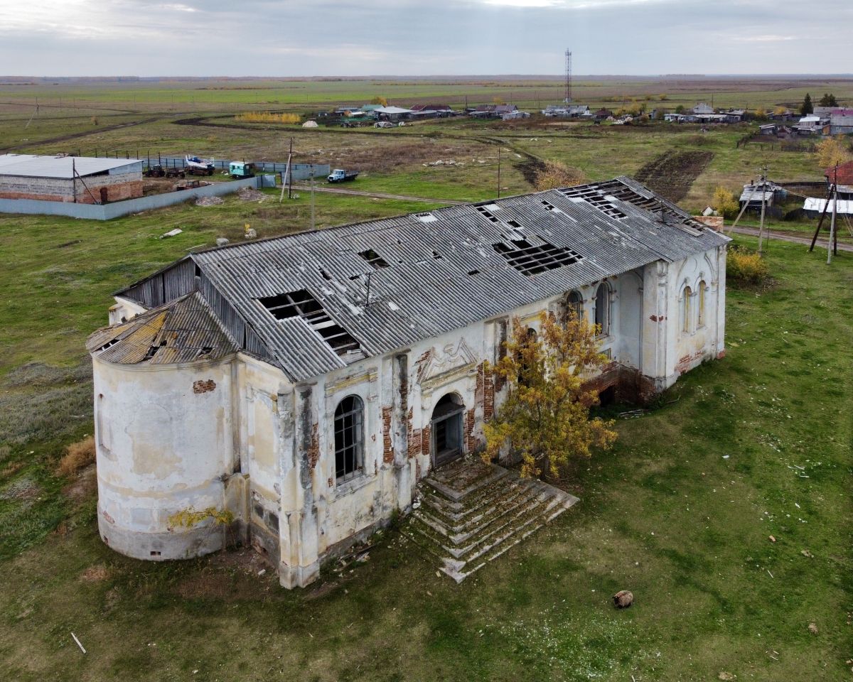 Арлагуль. Церковь Вознесения Господня. фасады, Вид с севера