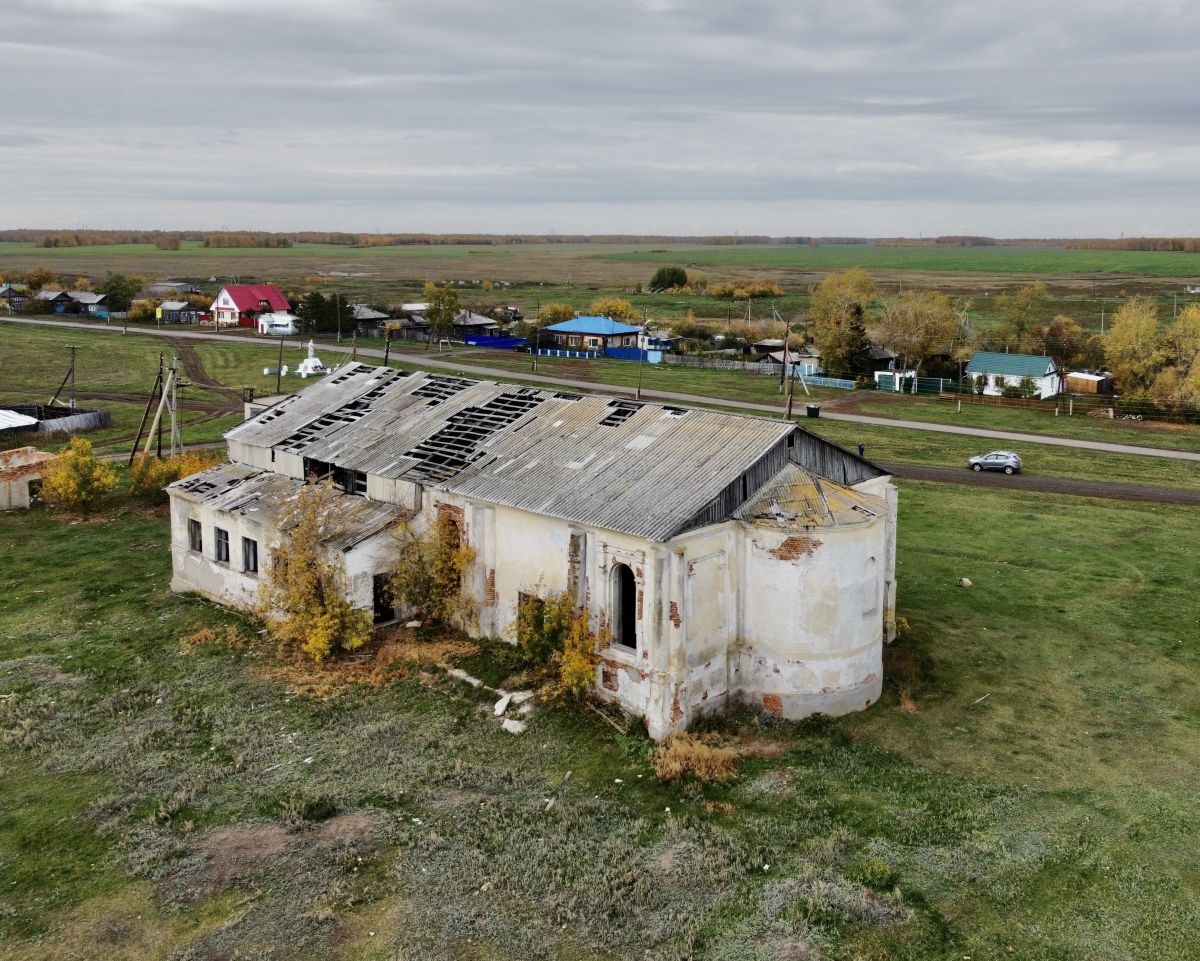 Церковь Вознесения Господня, Арлагуль (Лебяжьевский район, Курганская область). фасады, Вид с востока