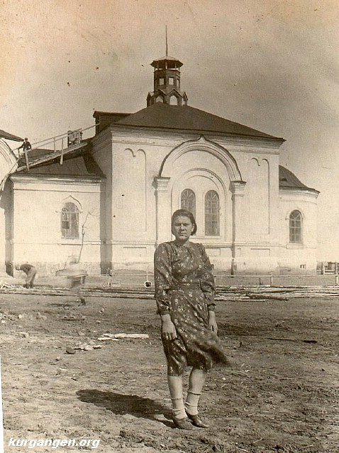 Церковь Сошествия Святого Духа, Просвет (Шадринский район и г. Шадринск, Курганская область). архивная фотография, Фото 1953 года из архива Ирины Гадировой