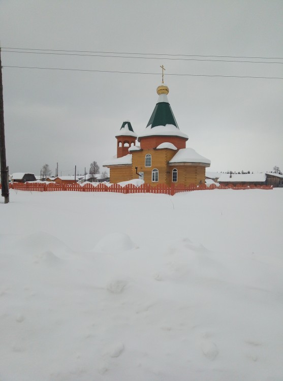 Сельменьга. Церковь Николая Чудотворца. общий вид в ландшафте, Вид с юго востока. 