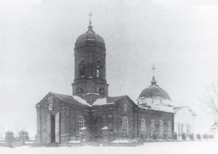 Новые Пески. Церковь Введения во храм Пресвятой Богородицы. архивная фотография, Старая фотография