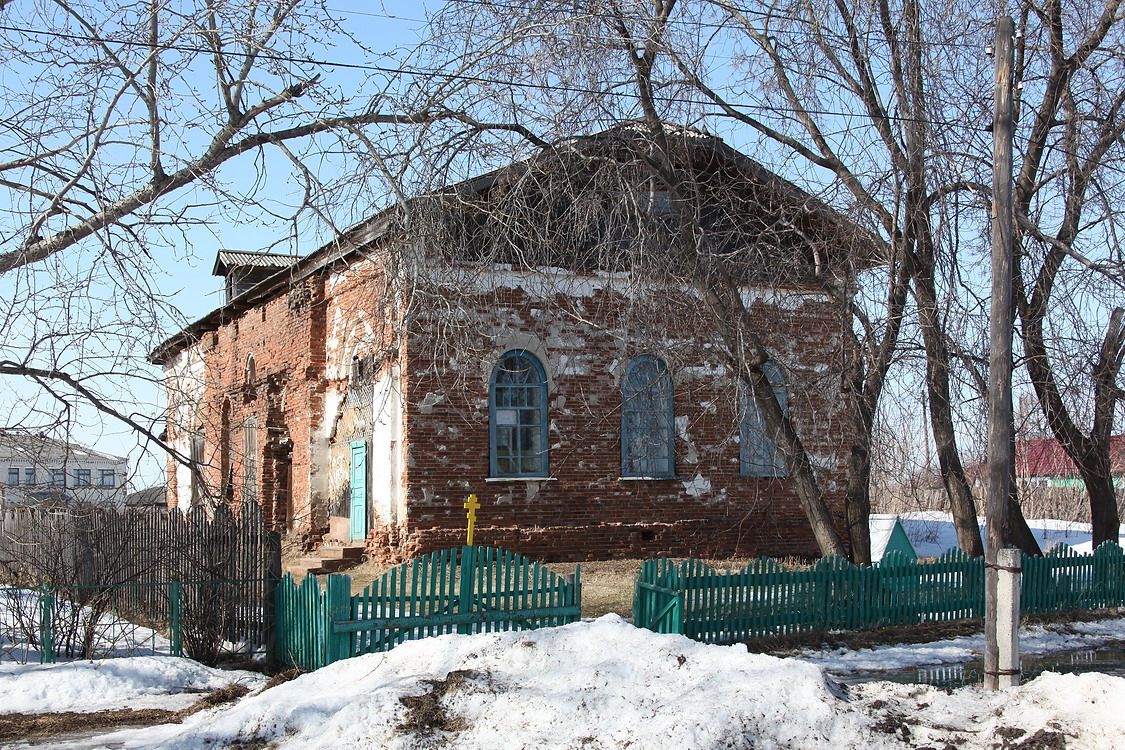 Церковь Николая Чудотворца и Екатерины, Терсюкское (Шатровский район, Курганская область). фасады, Вид с юго-востока