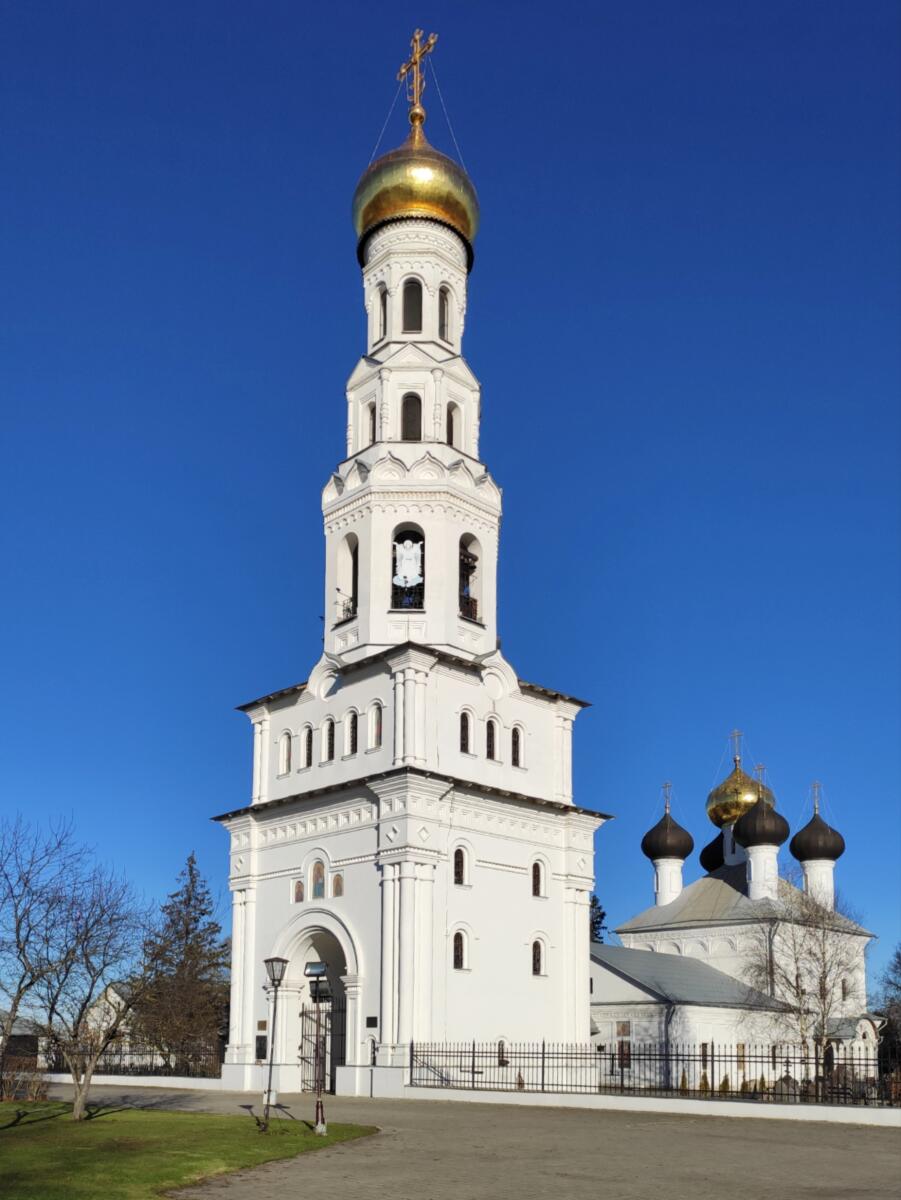 Колокольня храмового комплекса (новая), Завидово (Конаковский район, Тверская область). фасады