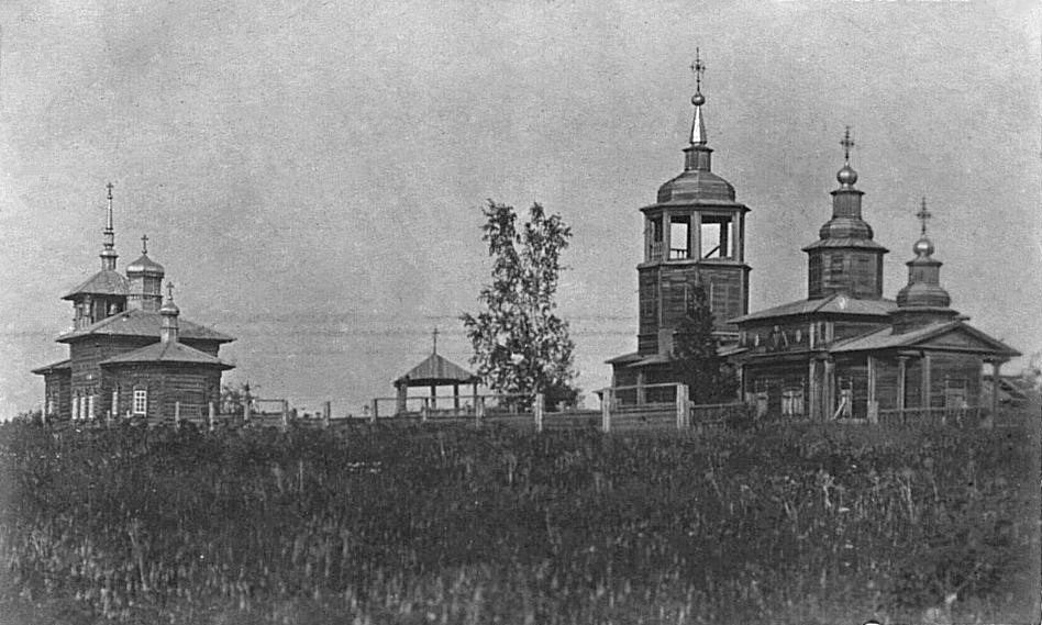 Жиганск. Церковь Николая Чудотворца (старая). архивная фотография, Фото конца XIX века. Автор Владимир Ильич Иохельсон