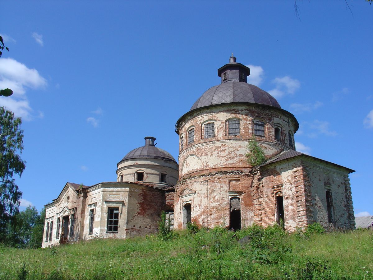 Церковь Преображения Господня, Спасская (Спасское на Соденьге) (Устьянский район, Архангельская область). фасады