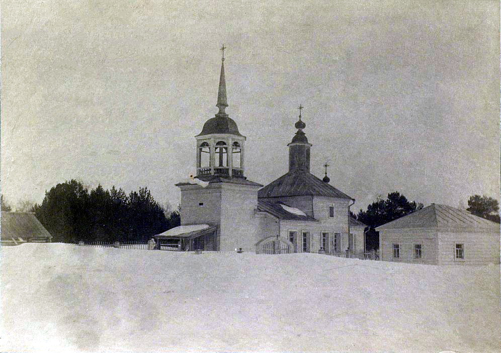 Церковь Успения Пресвятой Богородицы (старая), Полноват (Белоярский район, Ханты-Мансийский автономный округ). архивная фотография, Фото 1914 года. Автор Иннокентий Николаевич Шухов