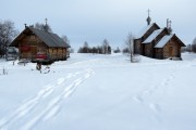 Часовня Аввакума протопопа, Справа часовня, слева трапезная Анастасии (в честь жены Аввакума, погибшей в Даурии)<br>, Пустозерск, урочище, Заполярный район, Ненецкий автономный округ
