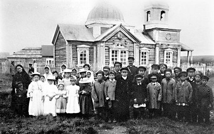 Гижигинск, урочище. Церковь Спаса Нерукотворного Образа (?). архивная фотография, Дореволюционное фото