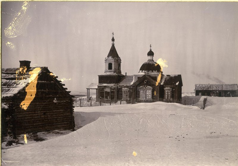 Церковь Спаса Нерукотворного Образа (?), Гижигинск, урочище (Северо-Эвенский район, Магаданская область). архивная фотография, Фото 1890-ых годов из фондов Российского этнографического музея