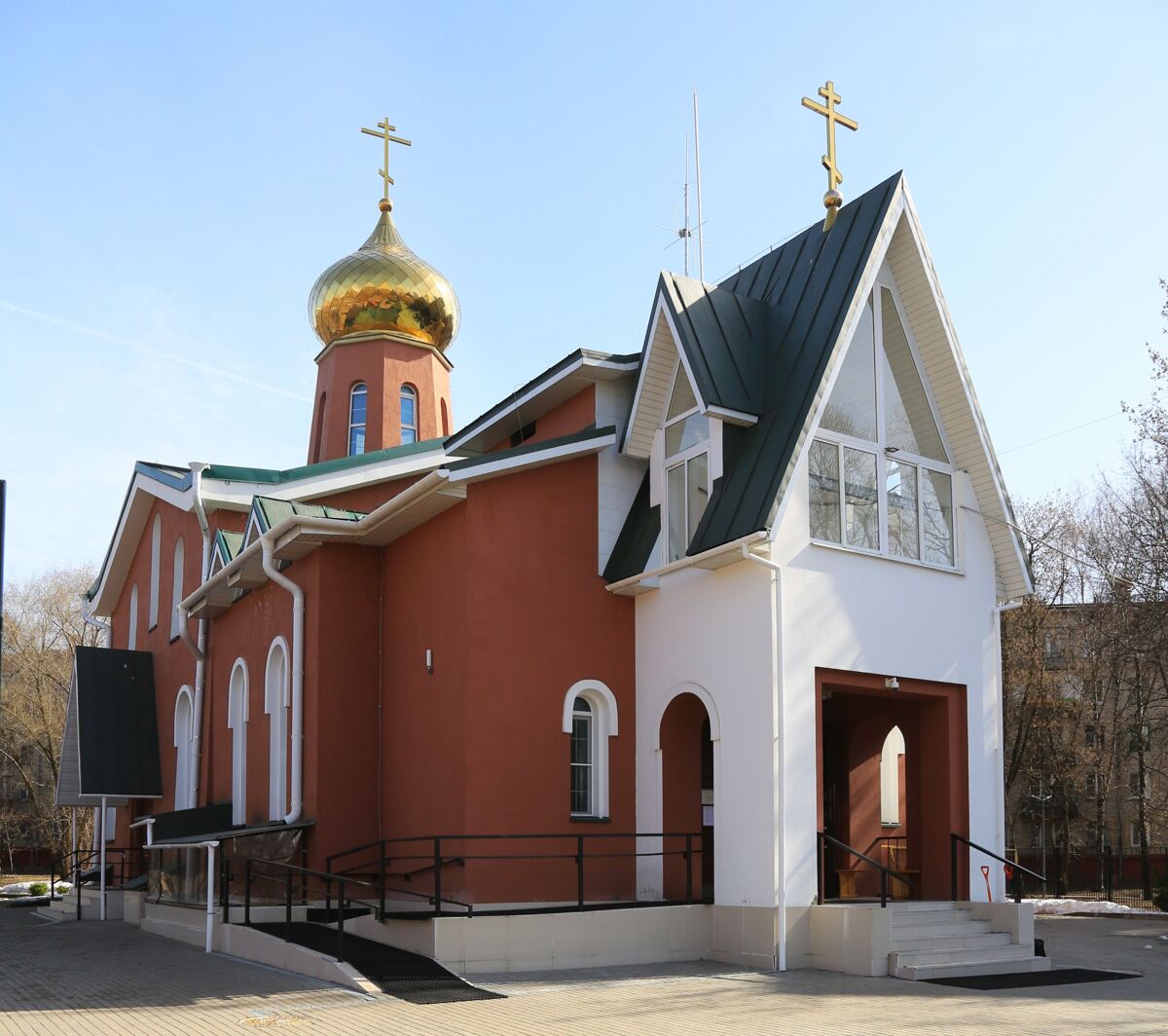 Церковь Ермогена, Патриарха Московского, Южное Тушино (Северо-Западный административный округ (СЗАО), г. Москва). фасады