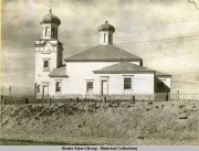Собор Вознесения Господня, Фото 1942-1945 годов. Автор H. Marion Thornton<br>, Уналашка, Аляска, США
