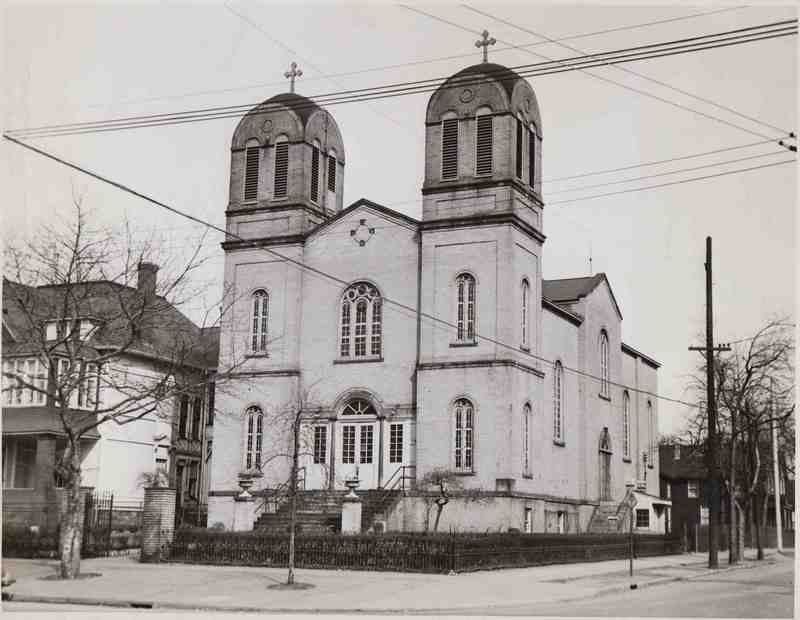 Церковь Благовещения Пресвятой Богородицы, Кливленд (Cleveland) (Огайо, США). архивная фотография, Фото 1949 года