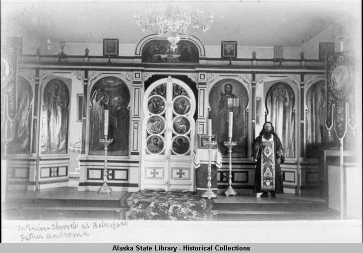 Церковь Воскресения Христова, Белкофски (Belkofski), урочище (Аляска, США). архивная фотография, Фото 1888 года