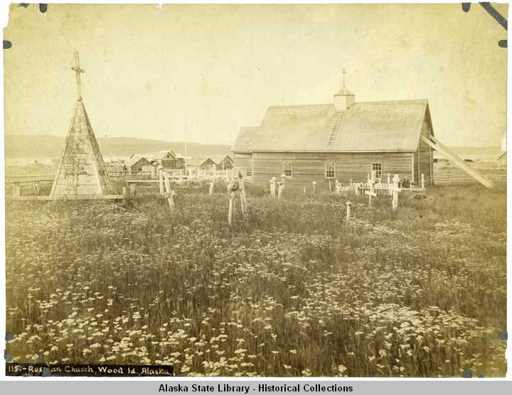 Вуди, остров (Woody Island). Неизвестная церковь. архивная фотография, Старинное фото