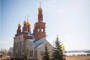 Собор Троицы Живоначальной (новый), Оштукатуривание новопостроенного здания собора<br>, Мамадыш, Мамадышский район, Республика Татарстан