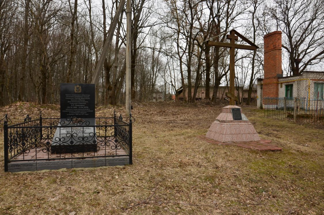 Церковь Михаила Архангела, Киваи (Клинцовский район, Брянская область). дополнительная информация, Церковь находилась на месте развалин котельной на заднем плане