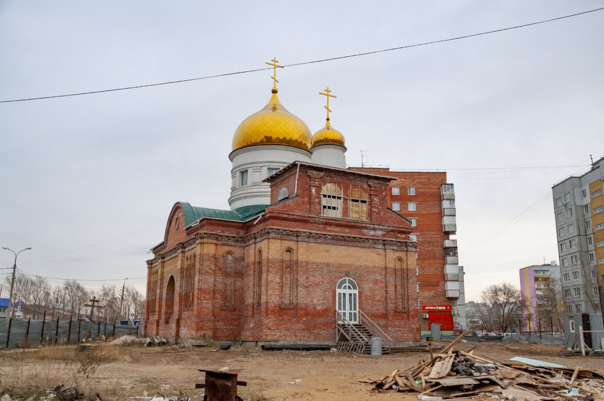 Шлюзовой. Церковь Серафима Саровского (новая). документальные фотографии