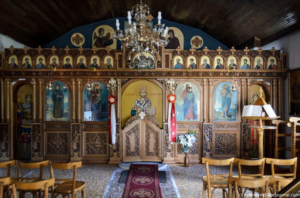 Церковь Параскевы Пятницы, Платамонас (Центральная Македония, Греция). интерьер и убранство